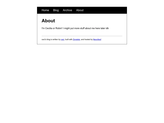 blog/about screenshot