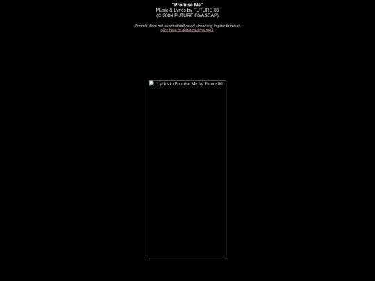 lyrics/promiseme screenshot