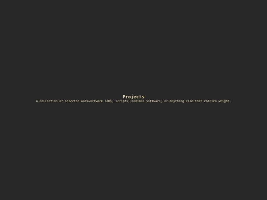 site/projects screenshot