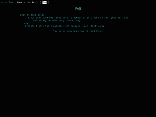 faq screenshot