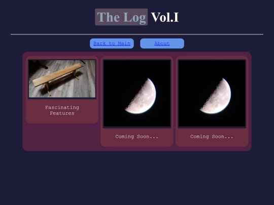 Pages/the_log screenshot