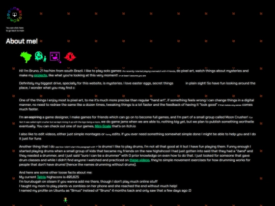 about-me screenshot