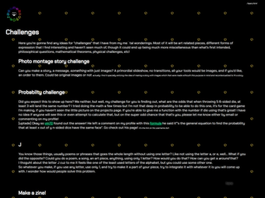 challenges screenshot