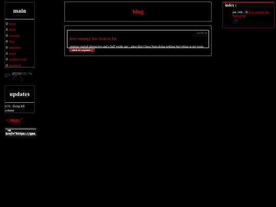 blog screenshot