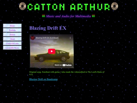 PortfolioPages/BlazingDrift screenshot