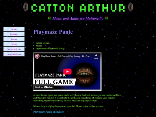 PortfolioPages/Playmaze screenshot