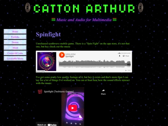 PortfolioPages/Spinfight screenshot