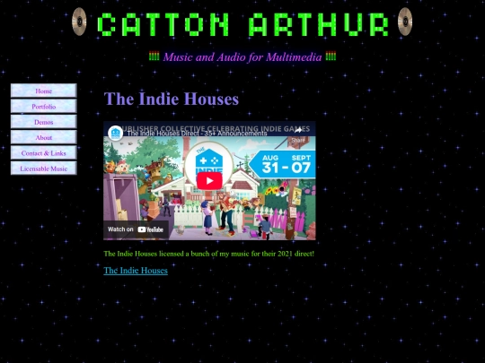 PortfolioPages/TheIndieHouses screenshot