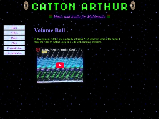 PortfolioPages/VolumeBall screenshot