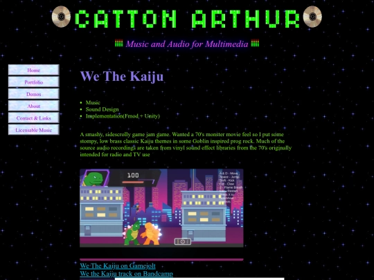 PortfolioPages/WeTheKaiju screenshot