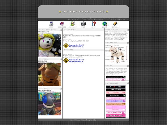 links screenshot