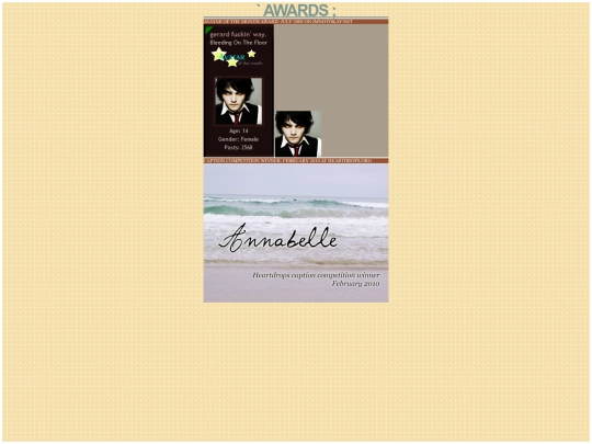awards screenshot
