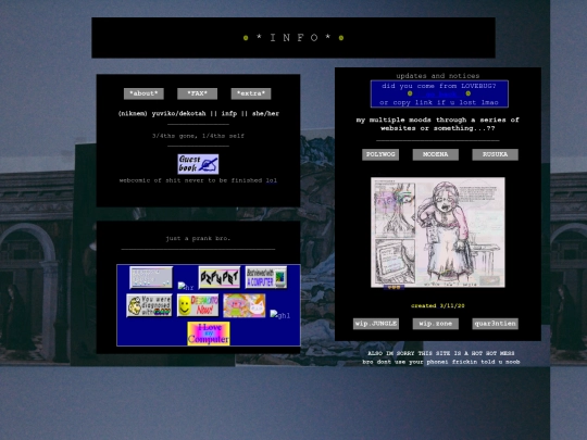 info screenshot