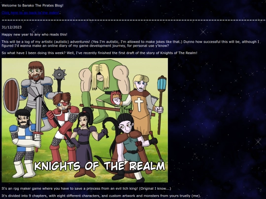 Blog screenshot