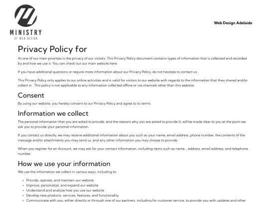 privacy-policy screenshot