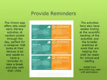 presentations/Storytime Extravaganza/Early Literacy Asides/img/28 - Provide Reminders - Vroom Activities.jpg